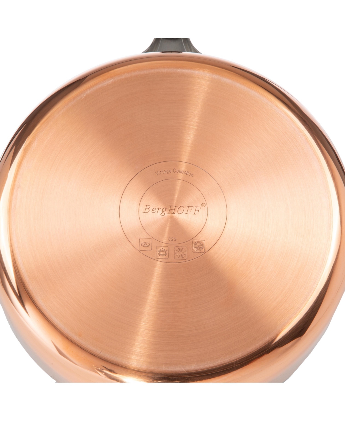 BergHOFF Vintage 15pc Tri-PlyCookware Set with Lids, Polished - Copper