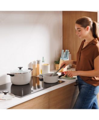 Leo Glints Nonstick Recycled Aluminum Stockpot 8", 3qt. With Glass Lid