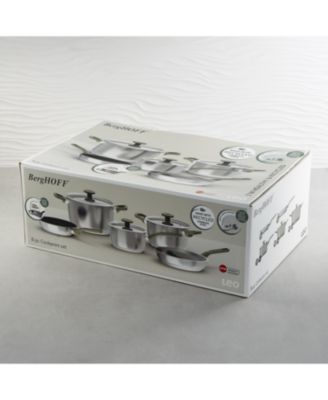 Leo Bolt 8pc Recycled Stainless Steel Cookware Set, Green