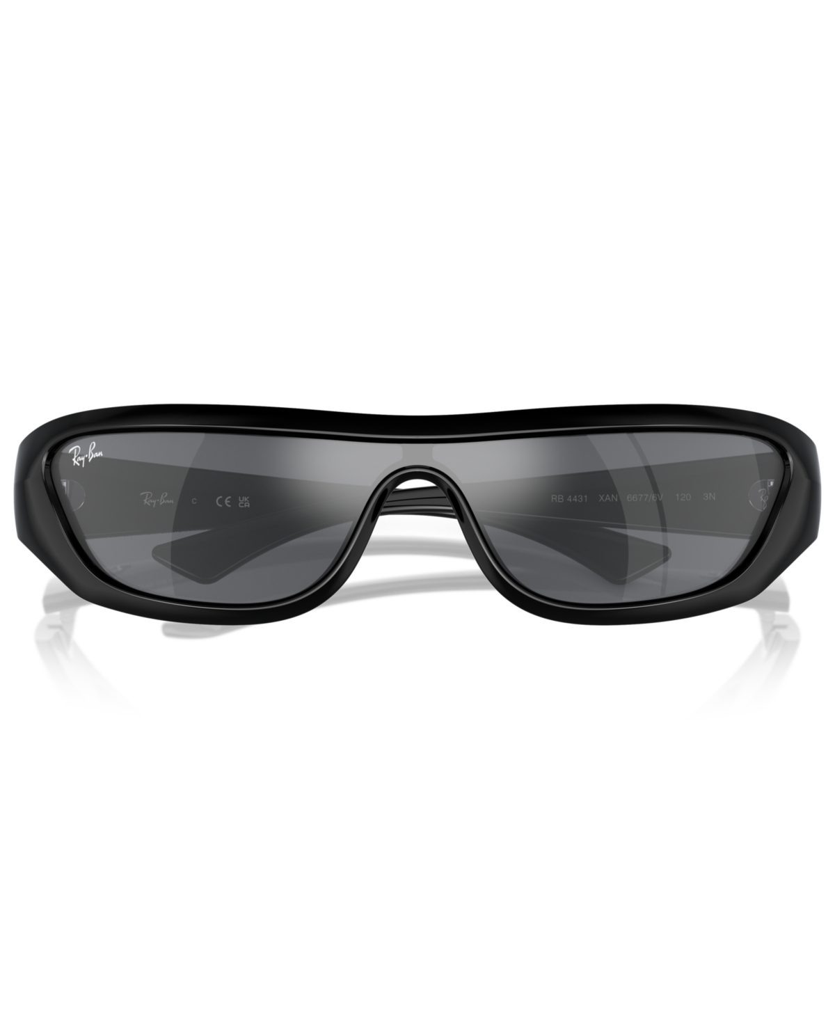Ray Ban Xan Bio-based Sunglasses Black Frame Grey Lenses 01-34 In Black