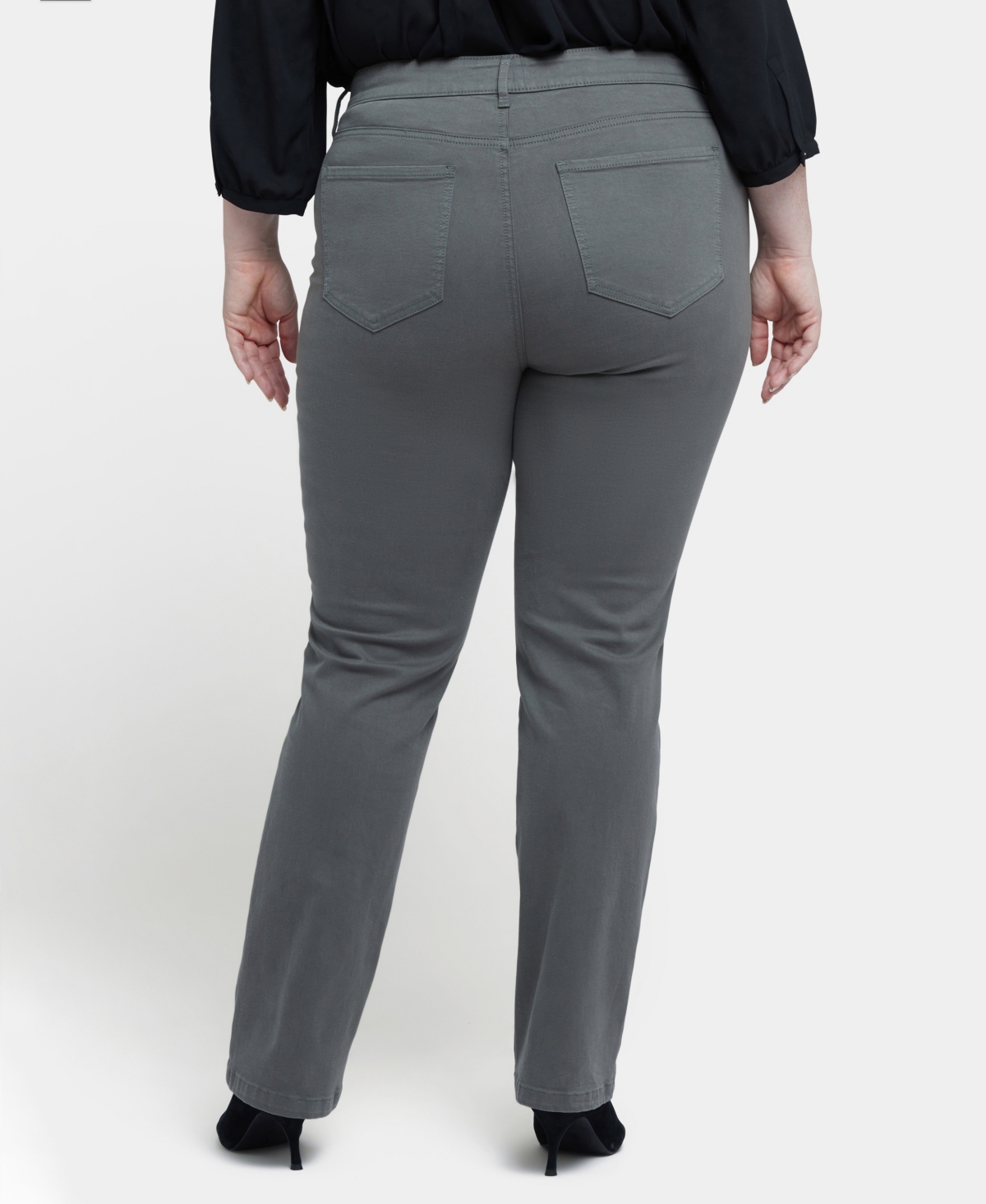 Nydj Marilyn Utility Straight Leg Jeans In Vine Leaf