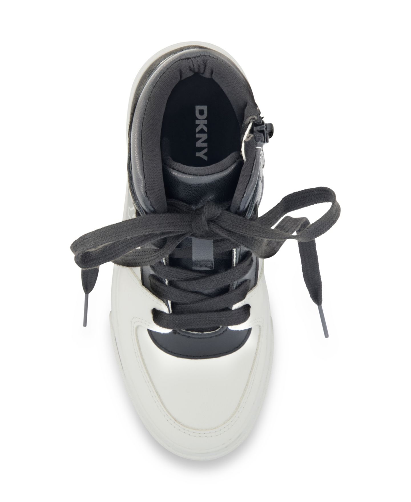 Кроссовки DKNY Amelia Alice High Top Sneaker для девочек, цвет: Чёрный / Белый — фото 6