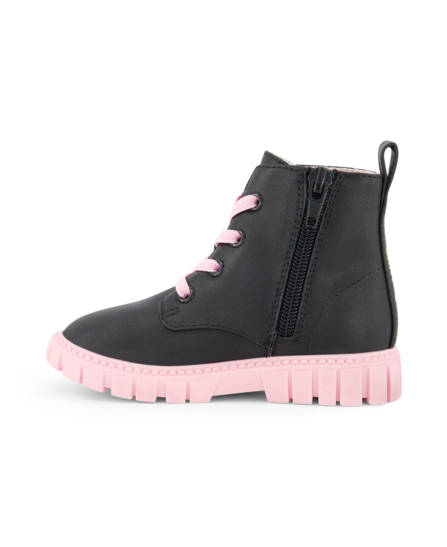 Ботинки DKNY Carrie Ariana Lug Boot для девочек-малышей, цвет: Чёрный — фото 2