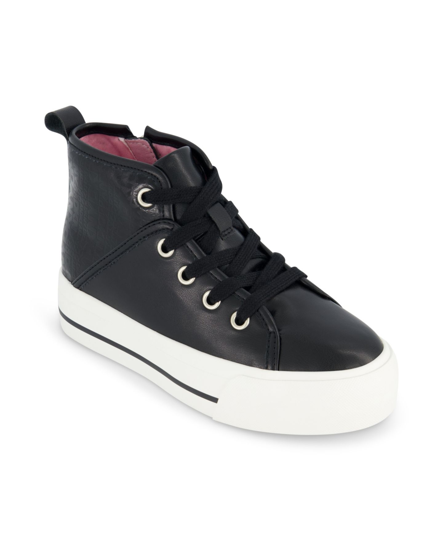 Кроссовки DKNY Katie Linda High Top Sneaker для девочек, цвет: Чёрный — фото 1