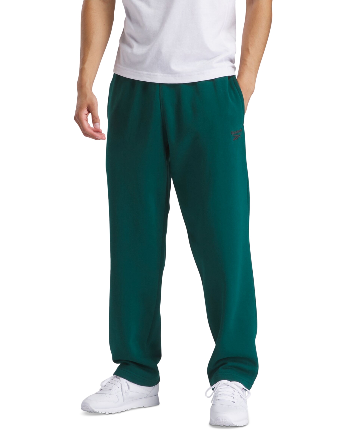 REEBOK MEN'S VERSATILE ELASTIC DRAWSTRING FLEECE PANTS 
