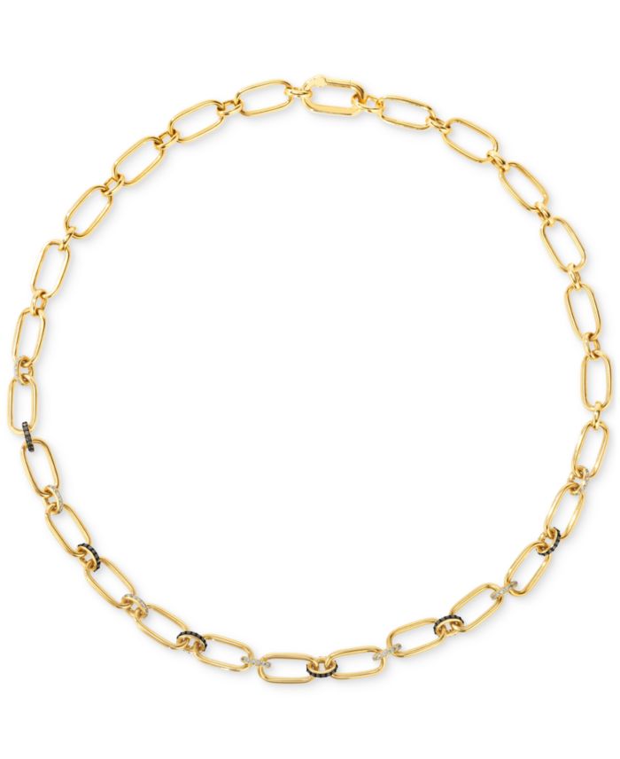 Le Vian Chocolate Diamond & Nude Diamond Open Link 28-1/2" Collar — 4 count