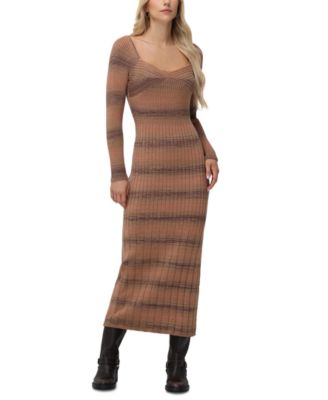 chinese dress ladies MAYA MAXI SWEATER DRESS – Line & Dot