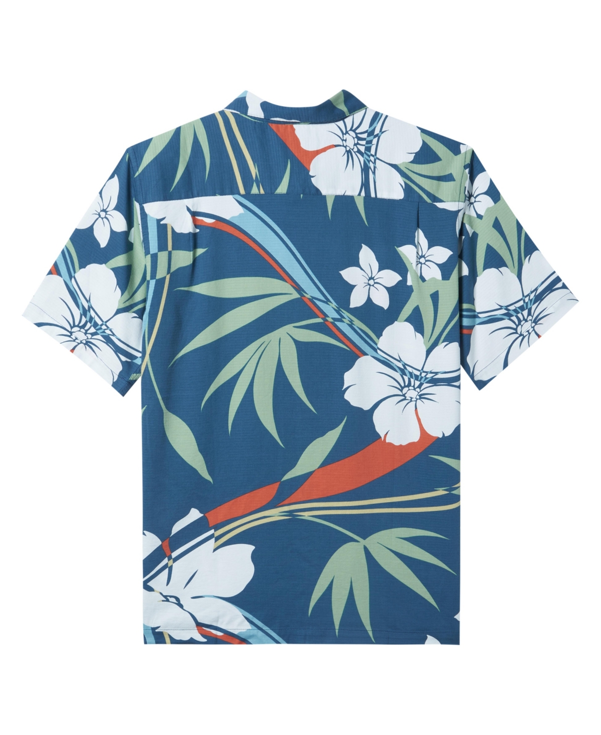 Quiksilver Waterman Men's Split Rock Short Sleeve Shirt - Indian Teal Print 4