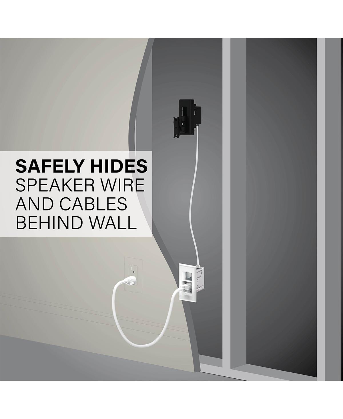 Sanus Universal Tilt & Swivel Speaker Wall Mount and Power Kit - Each