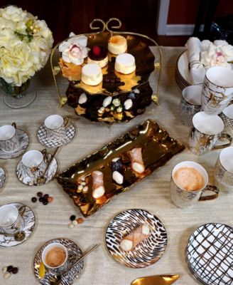 Matrix 6 Pc. Gold-Silver Tone Mugs