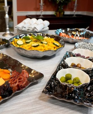 Silver Coast Serving Bowl