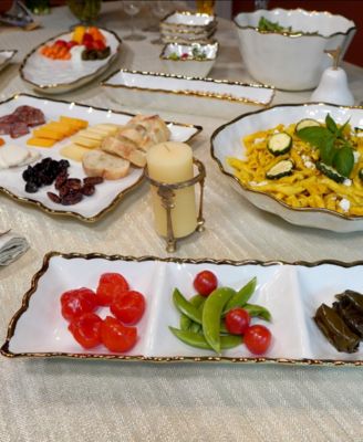 Regency 3-Section Porcelain Tray