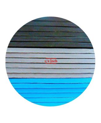 48 Sq Ft Interlocking EVA Foam Exercise Mat Tiles, Blue