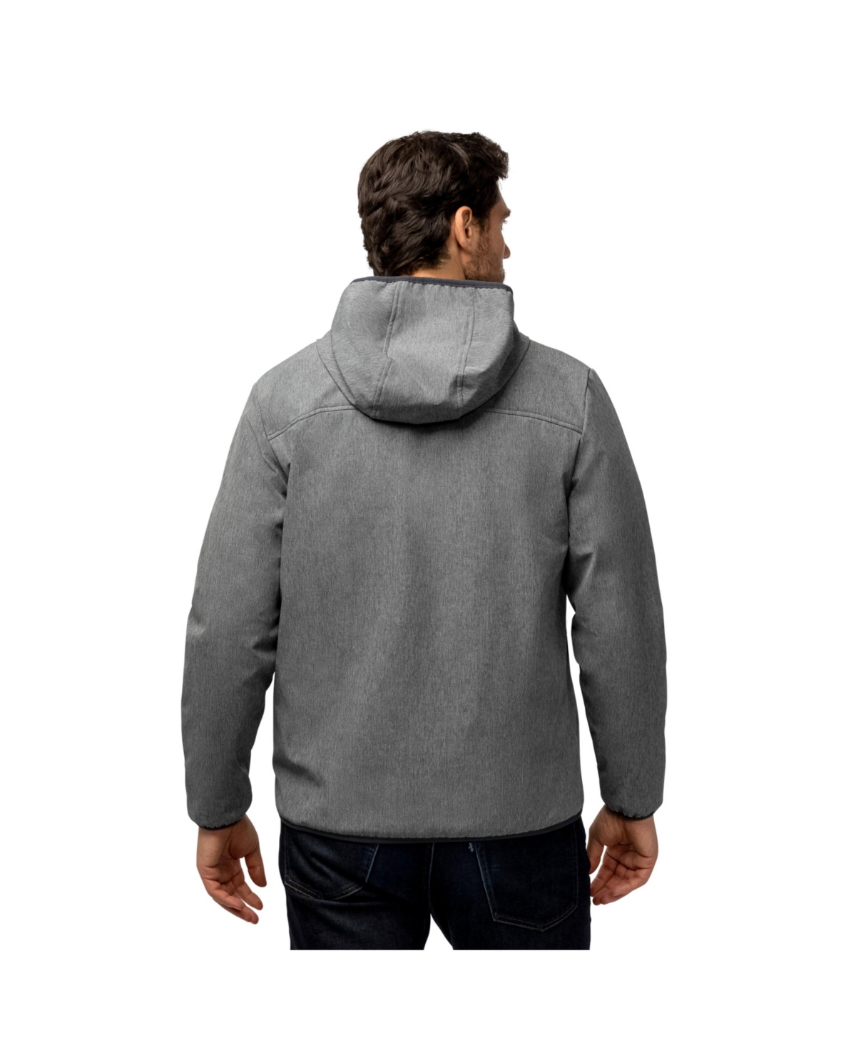 Free Country Men's Melange Stretch Full Zip Hoodie