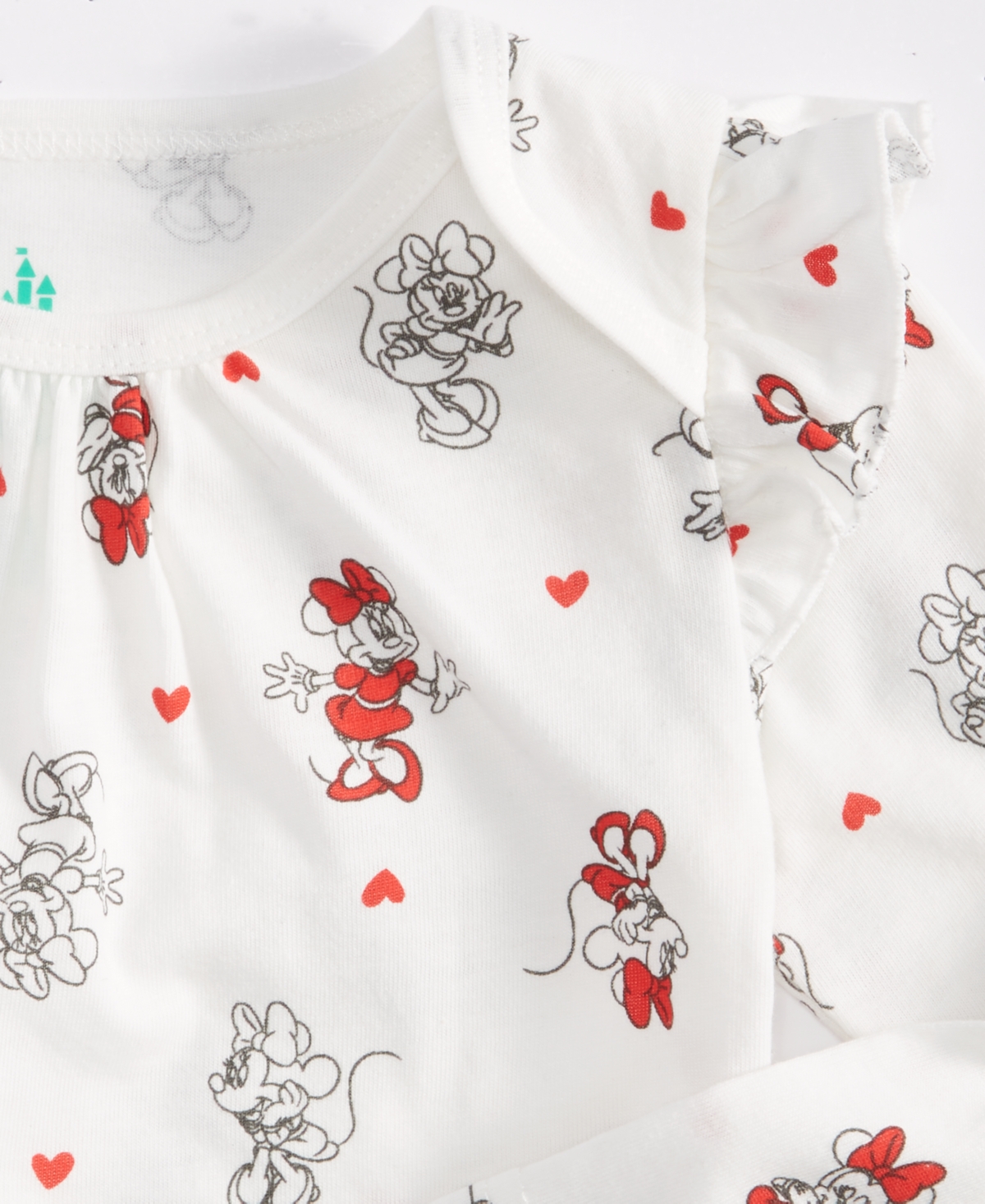 Disney Baby Girls Minnie Mouse Faux-fur Vest, Printed Bodysuit & Flared Pants, 3 Piece Set In Multi