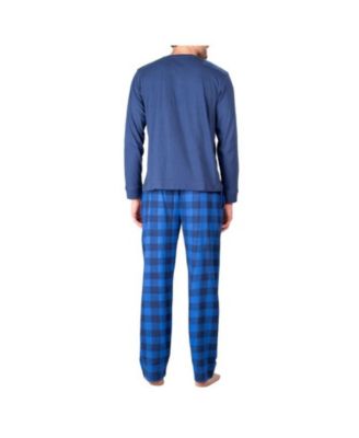 Men's Crew Neck Knit Pajama Set