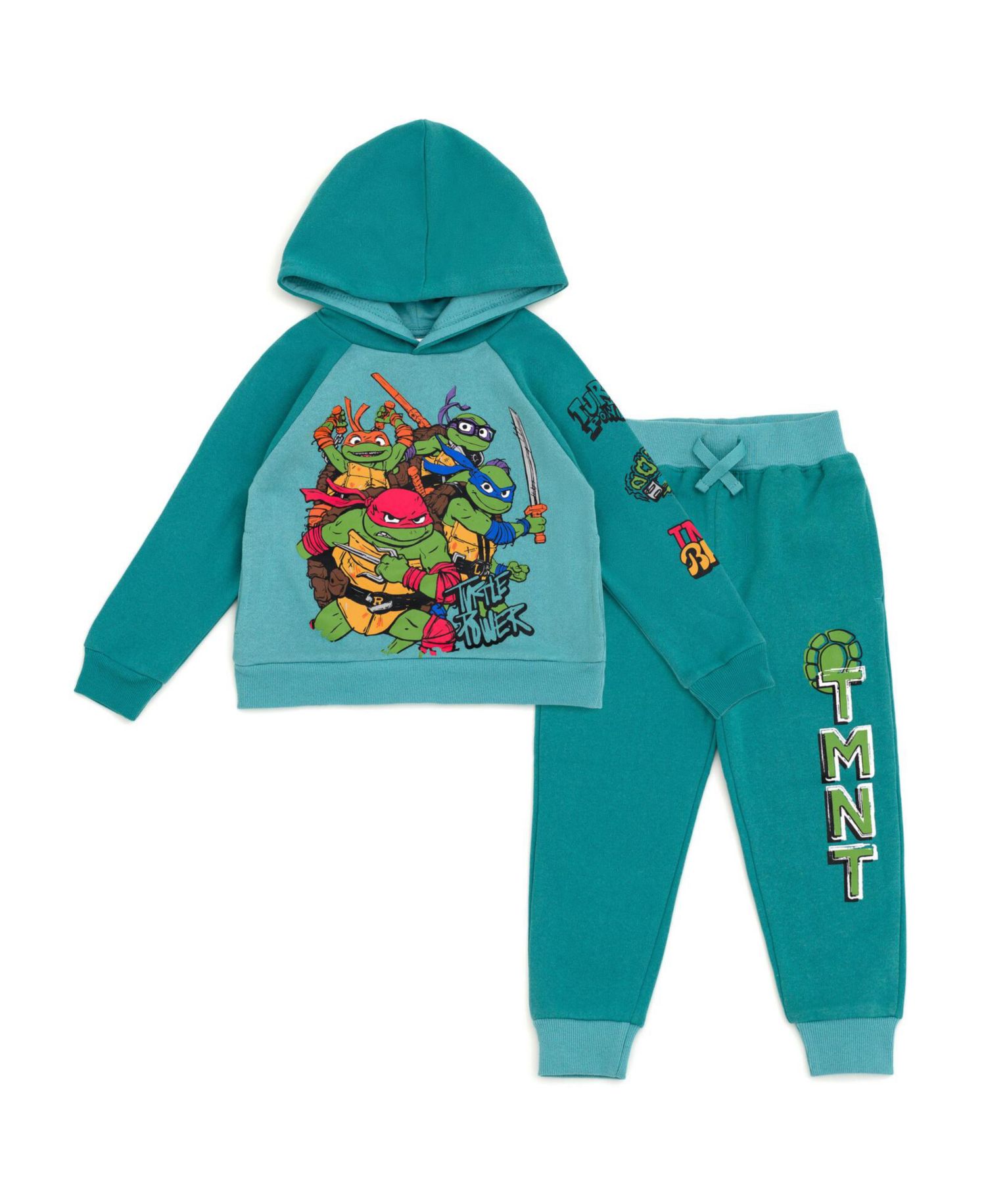 Little Boys Fleece Pullover Hoodie and Pants Outfit Set