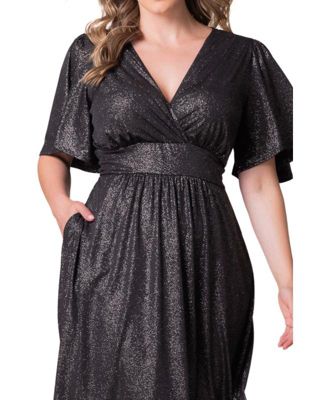 Plus Size Crystal Cove Cocktail Dress with Pockets