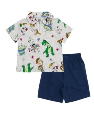 Toy Story Little Boys 6-12 2-Piece Polo and Shorts Set