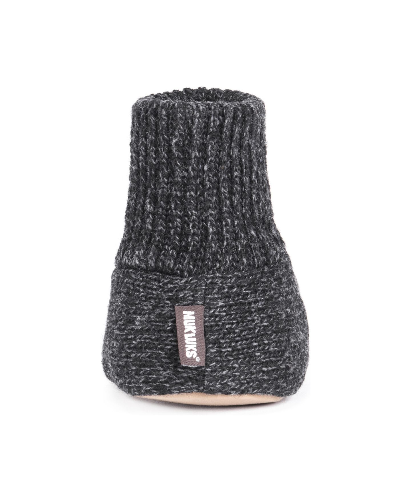 Мужские тапочки MUK LUKS Morty Ragg Wool Slippers, цвет: Чёрный — фото 5