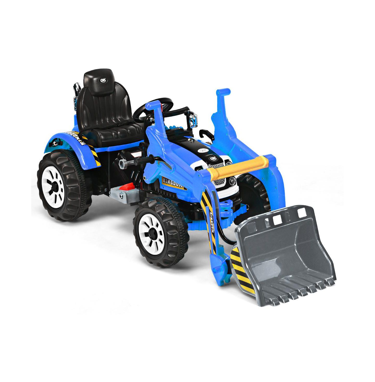 Детская игрушка Costway Excavator Truck with Front Loader, Battery Powered Ride-On, 66 lb. Capacity, Ages 3-10, цвет: Синий — фото 10