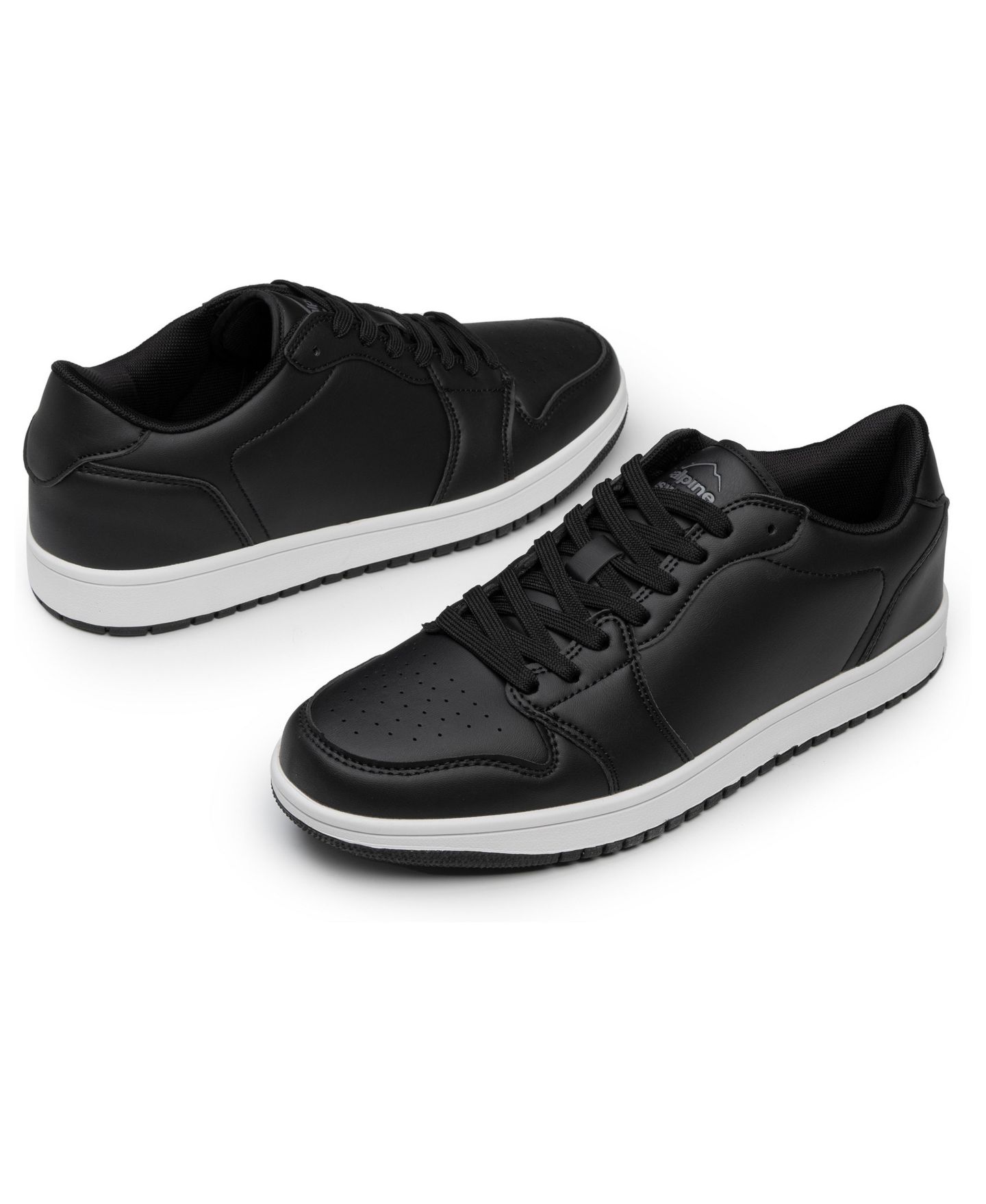 Мужские кроссовки Alpine Swiss Nate Fashion Sneakers Casual Low Top Comfortable Tennis Shoes, цвет: Чёрный — фото 3
