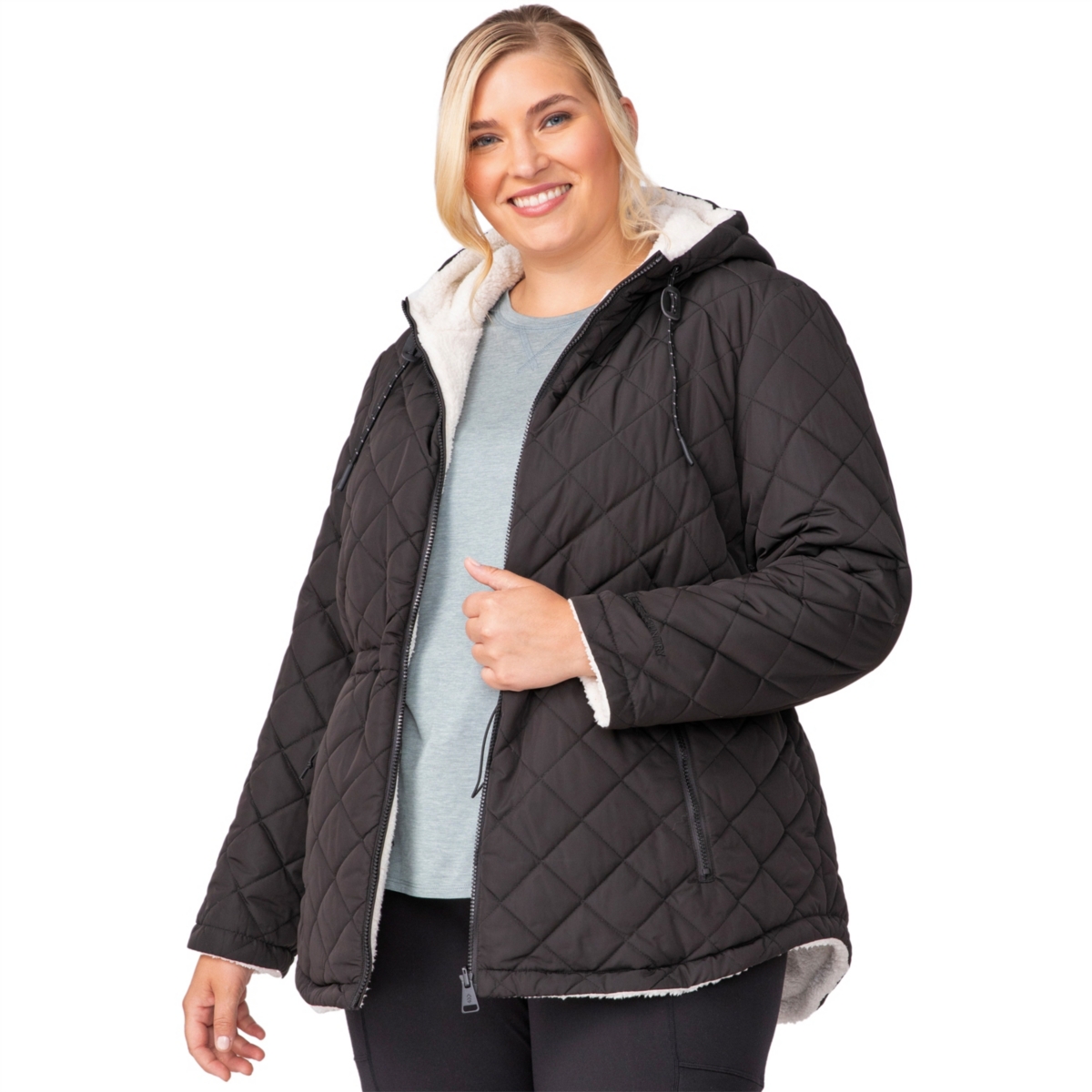 Free Country Plus Size Switch It Up Cloud Lite Reversible Jacket