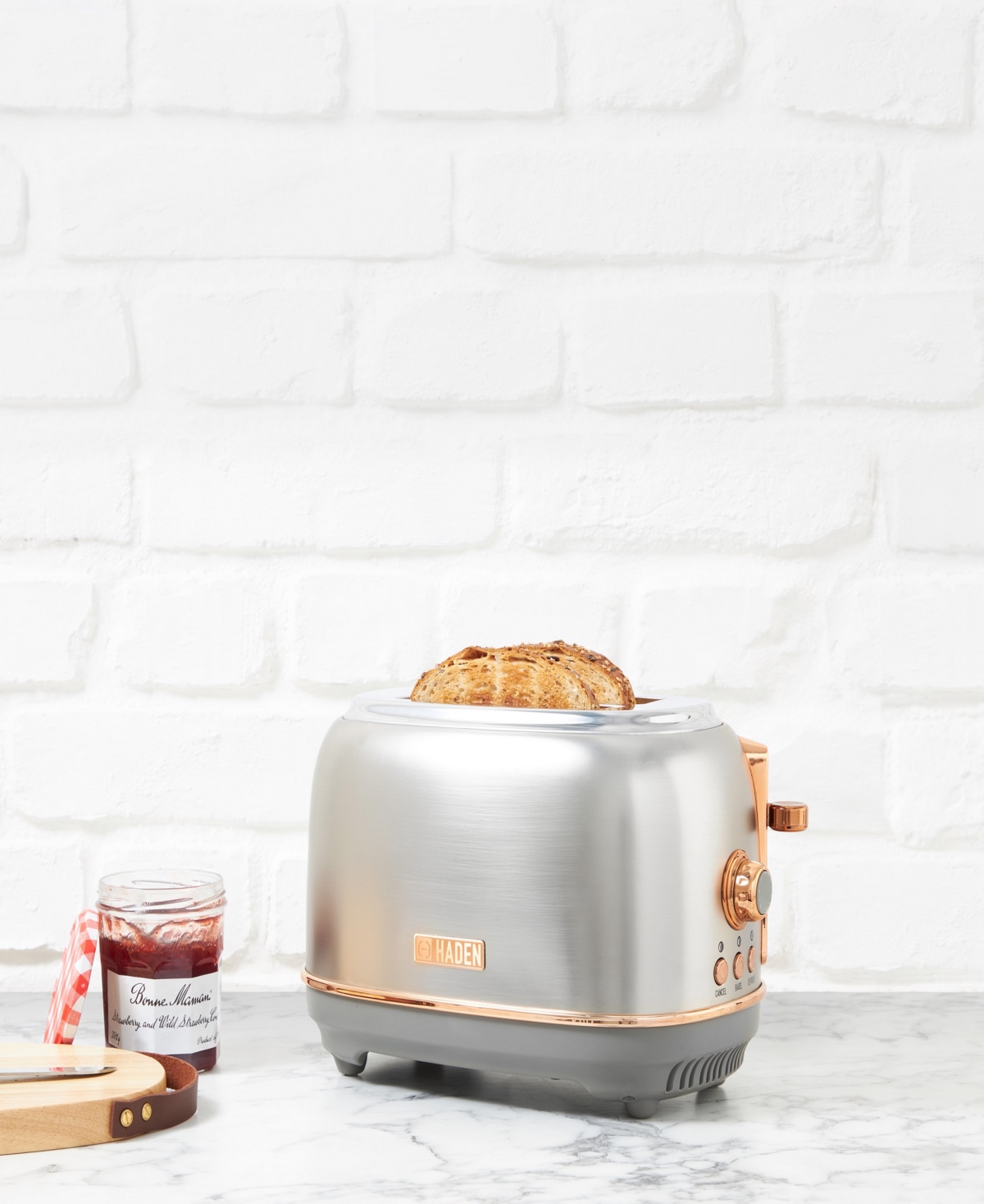 Haden Heritage 2-slice Wide Slot Toaster In Stainless Steel,copper