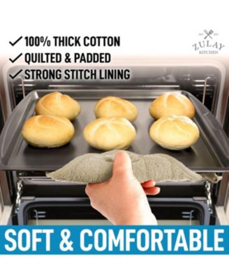 Cotton Pot Holder 7x7 Inch Heat Resistant Quilted Terry Cloth (1 Pack)