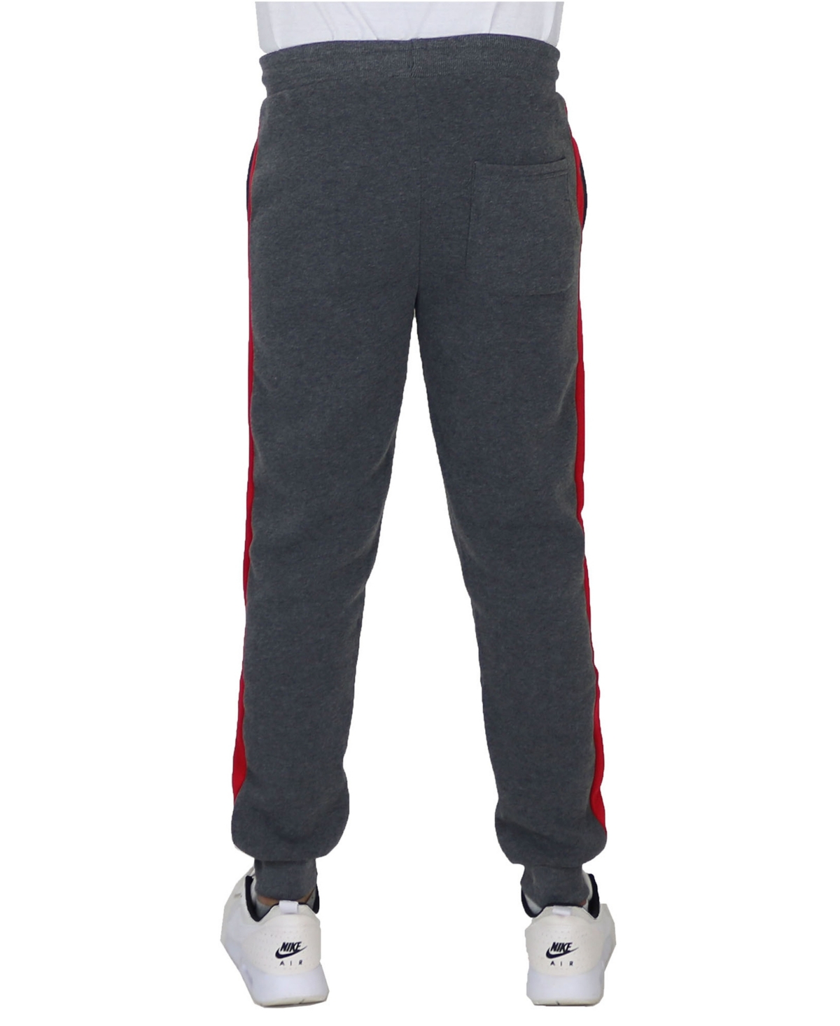 Galaxy By Harvic Men's Modern Fit Fleece-Lined Jogger Sweatpants -Red