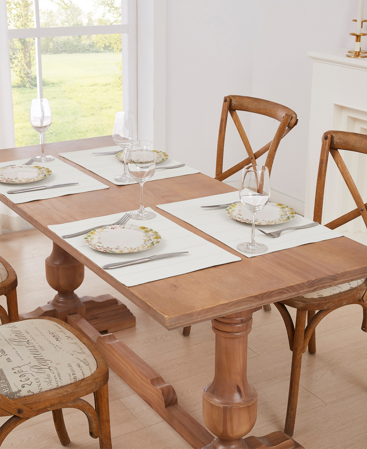 Izod Chadwick Placemats, Set Of 4 In White