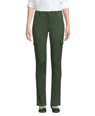 Petite Mid Rise Slim Cargo Chino Pants