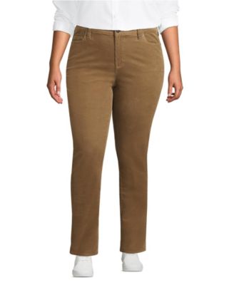 Women's Mid Rise Straight Leg Corduroy Pants