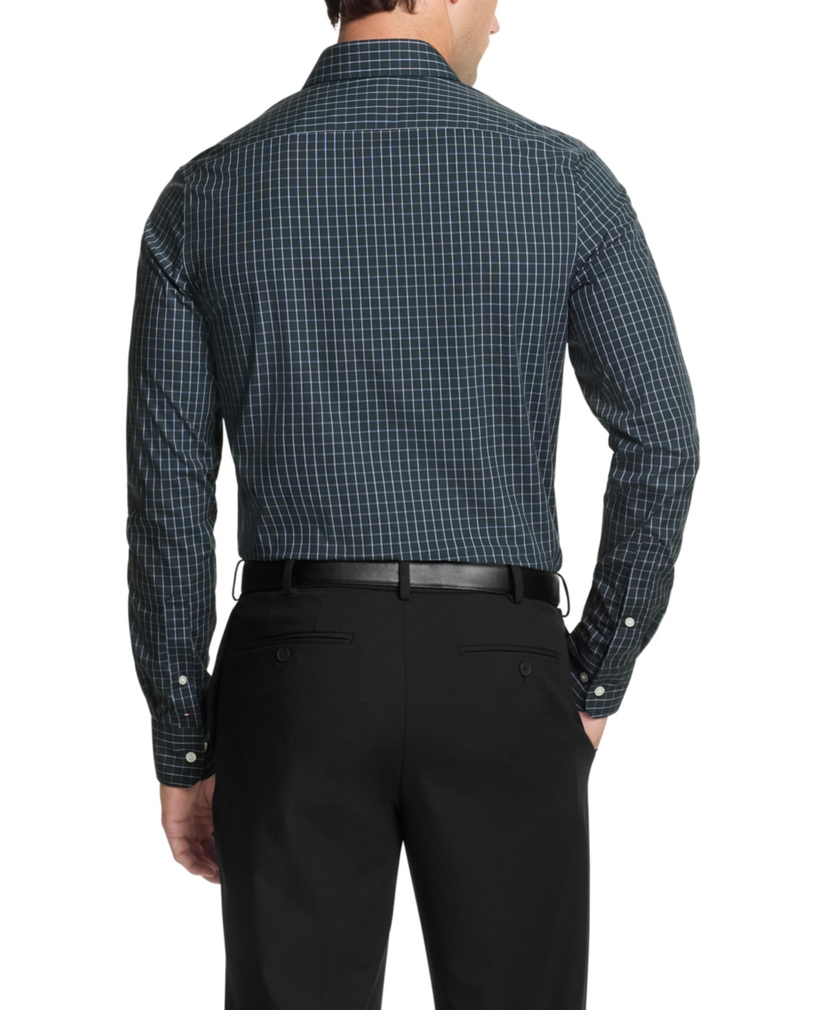 Tommy Hilfiger Men's Th Flex Slim Fit Wrinkle Free Stretch Twill Dress Shirt