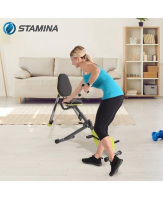 Stamina Wonder Stationary Portable Magnetic Resistance Training Exercise Bike