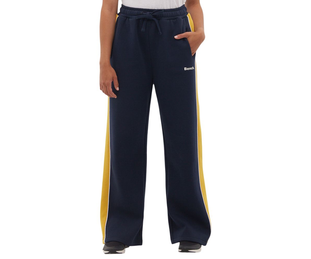 Women's Elline Wide Leg Striped Joggers - Navy