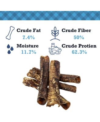 12-Inch Beef Trachea Dog Treats - 100% Natural, High-Protein, Low-Fat Chews with Chondroitin for Joint Support, Nutrient-Rich, No Artificial Additives – 12” (5-Pack)