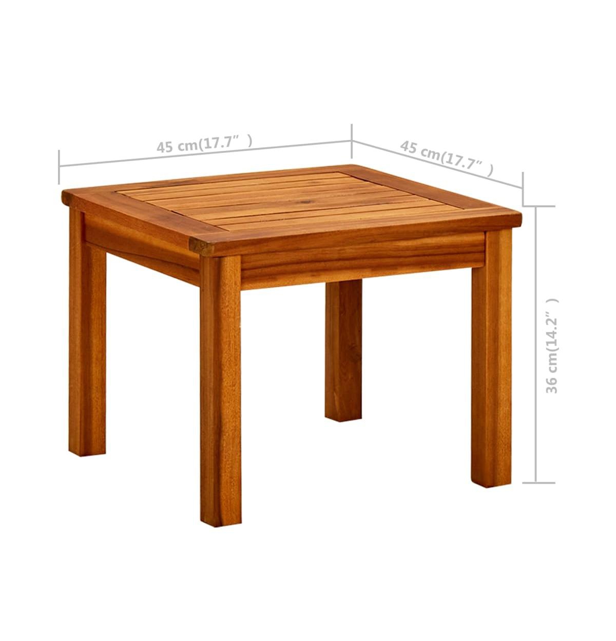 vidaXL Patio Coffee Table 17.7