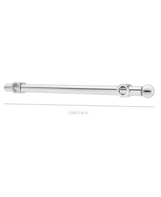14" Extendable Metal Designer Closet Valet Rod, Chrome, CVR-14-CR