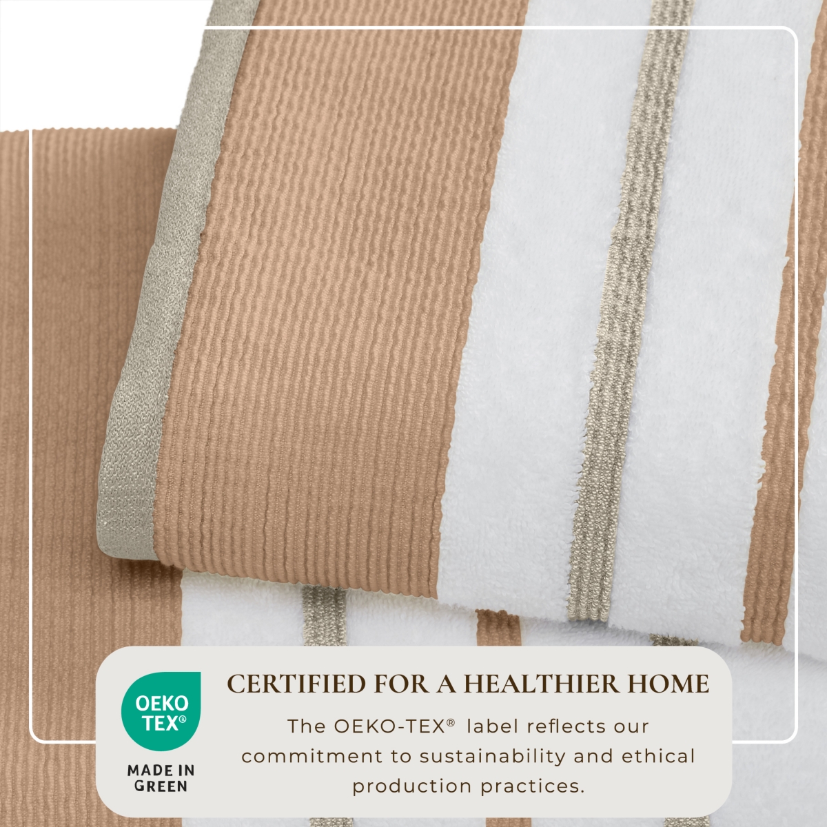 Linery & Co Linery & Co. Combed Cotton Absorbent & Durable Decorative Towel Set -/ taupe