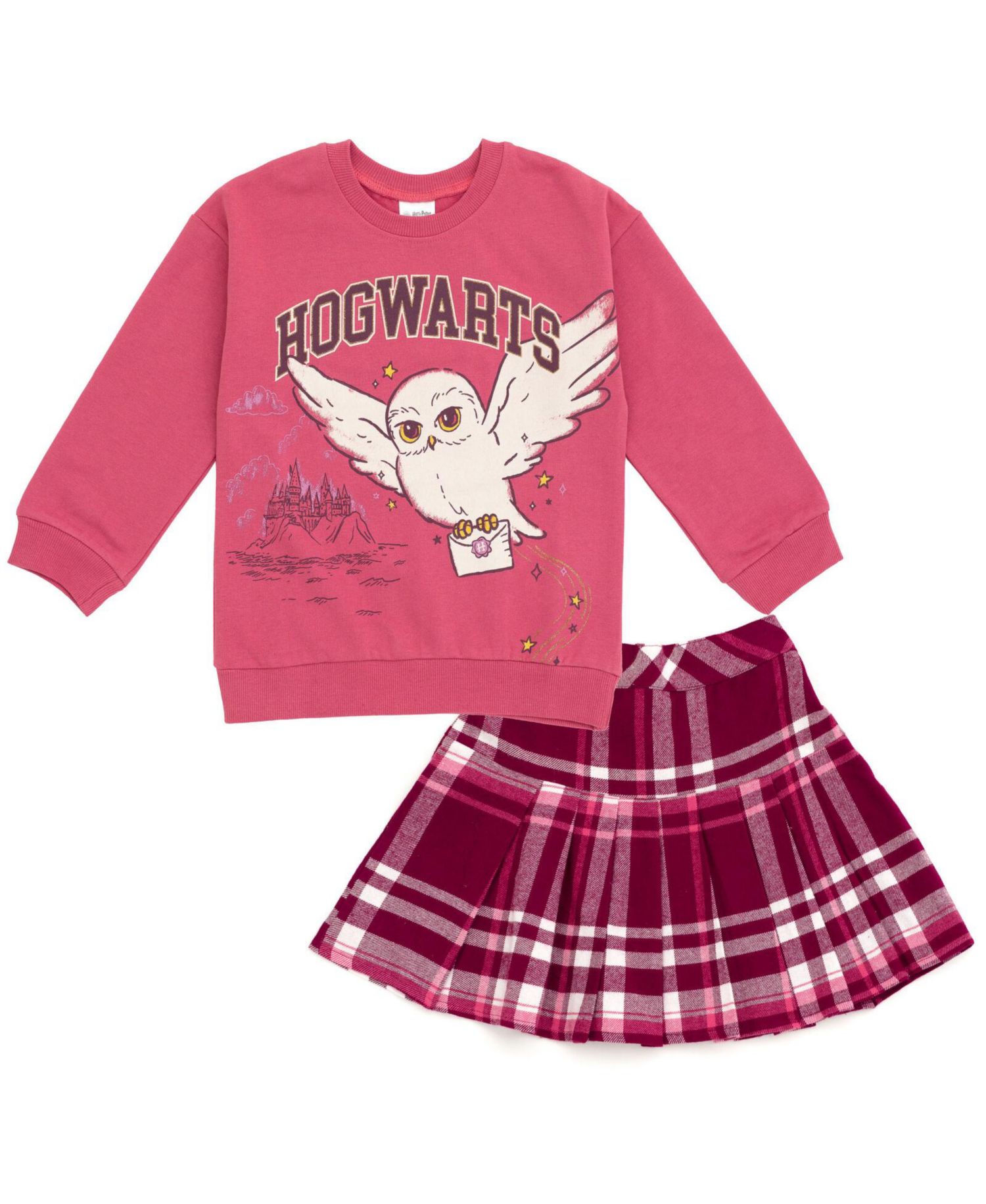 Girls Hedwig Fleece Sweatshirt and Pleated Skirt to (4 - 14-16)