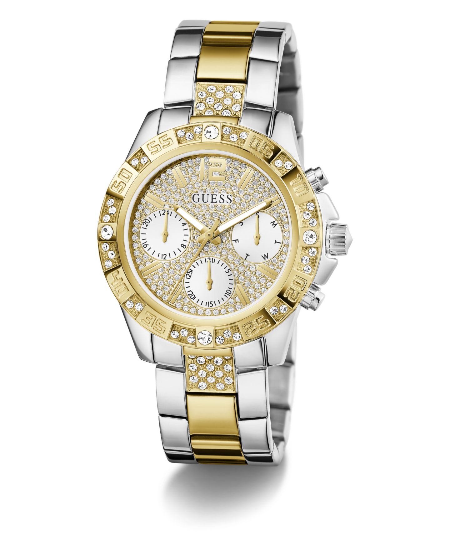 Женские часы GUESS Multi-Function Two-Tone Stainless-Steel Watch 40mm — фото 8