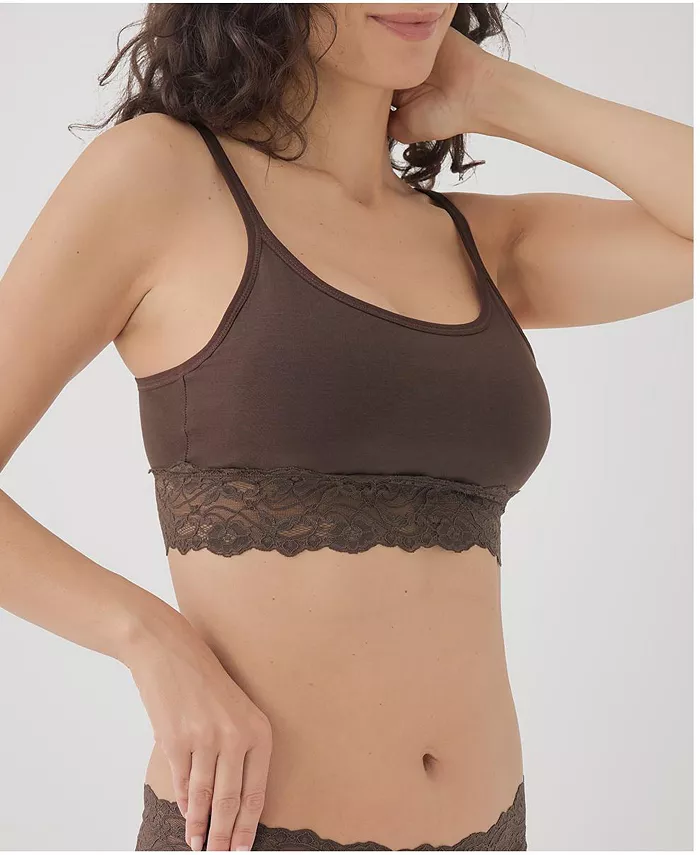 Women's Lace Smooth Cup Bralette - thumbnail 5