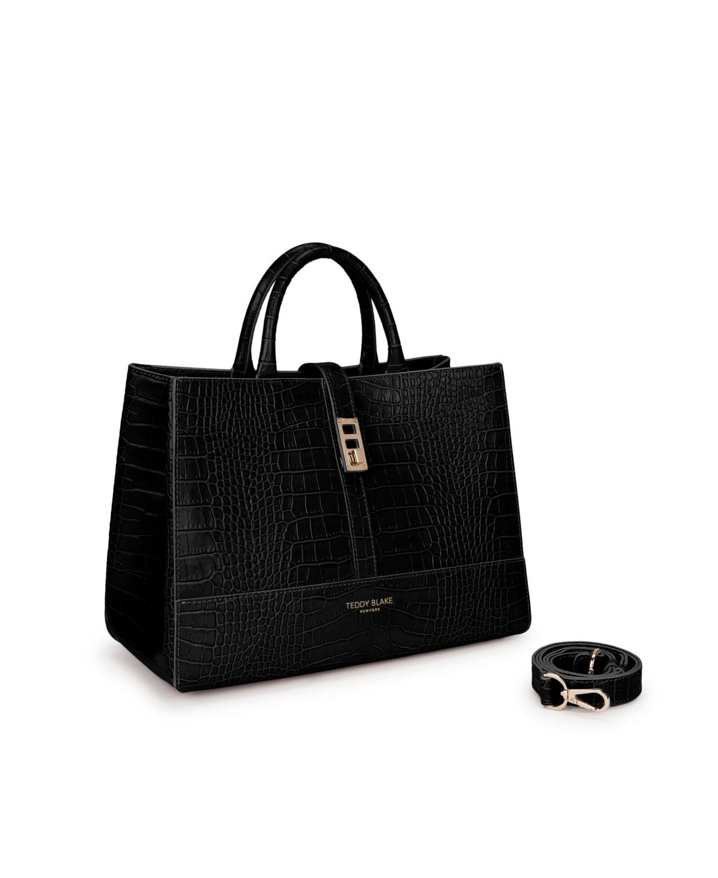 Женская сумка Teddy Blake Lola Croco 12", цвет: Чёрный — фото 3