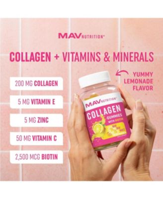Collagen Gummies, Mixed Berry, MAV Nutrition, 60ct