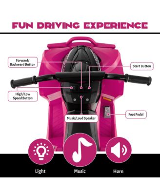 12V Battery Powered Kids Ride On ATV Electric 4-Wheeler Quad Car with MP3 & Ligh