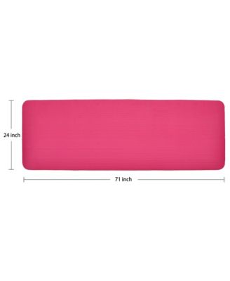 1" Extra Thick Exercise Fitness Yoga Mat w/ Carry Strap, Pink