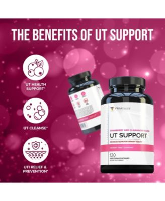 UT Support Capsule, Cranberry Juice Powder for Urinary Tract Health and Preventive Support, Enhanced Blend Promotes Urinary Health, 120ct