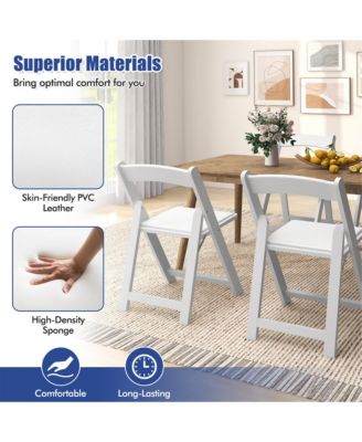   Set of 8   Rubber Wood Legs & Padded Seat   Durable & Comfortable   Dining Chairs