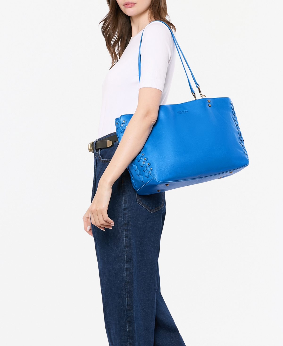 American Leather Co. Lenox Triple Compartment Tote